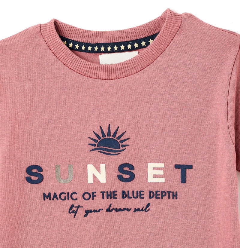 Dirkje Boys 2 Pc Set “Sunset Gingham” Tee & Check Shorts Set - Image 4